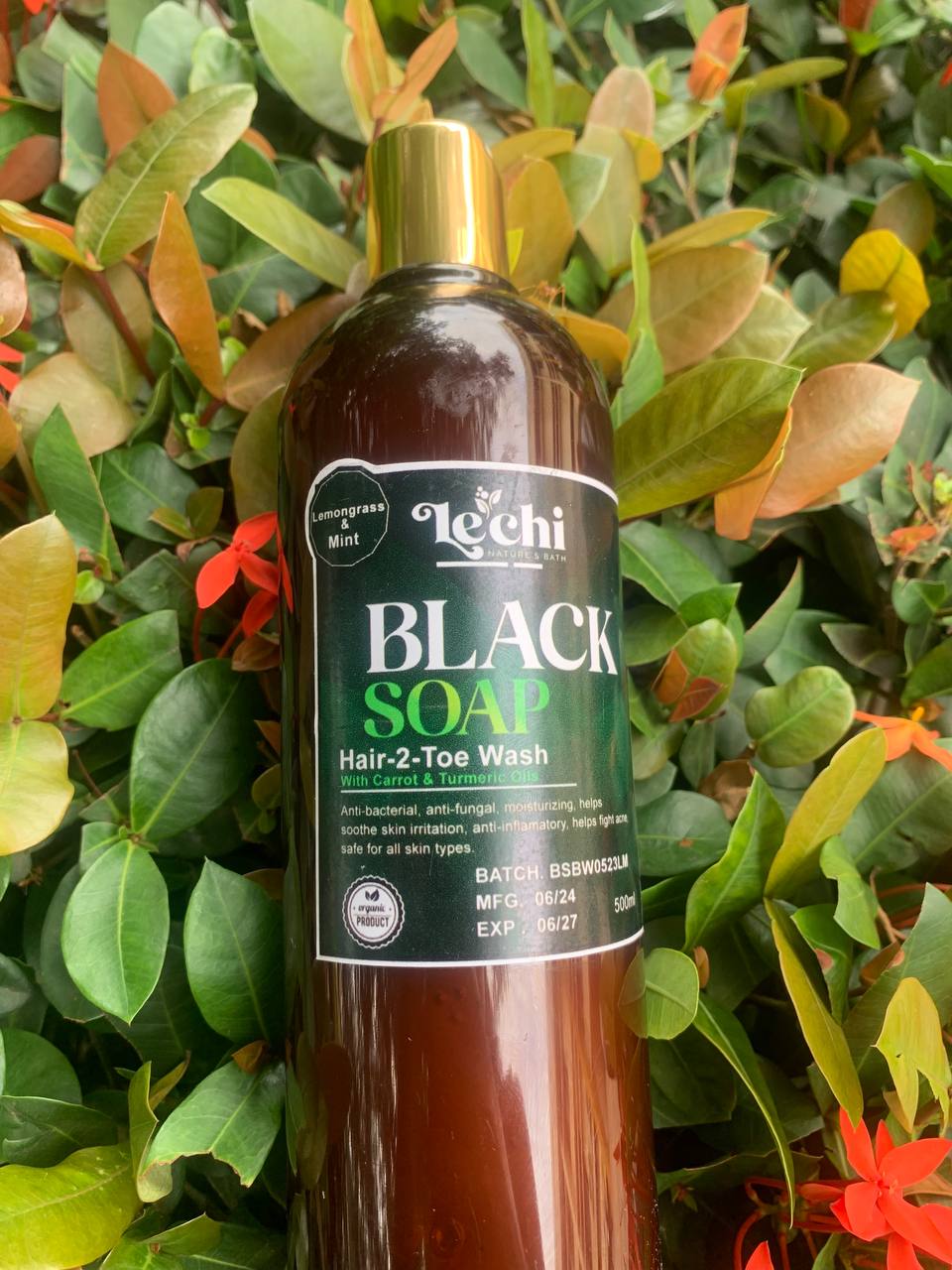 Lechi Shower gel ( lemongrass & mint)